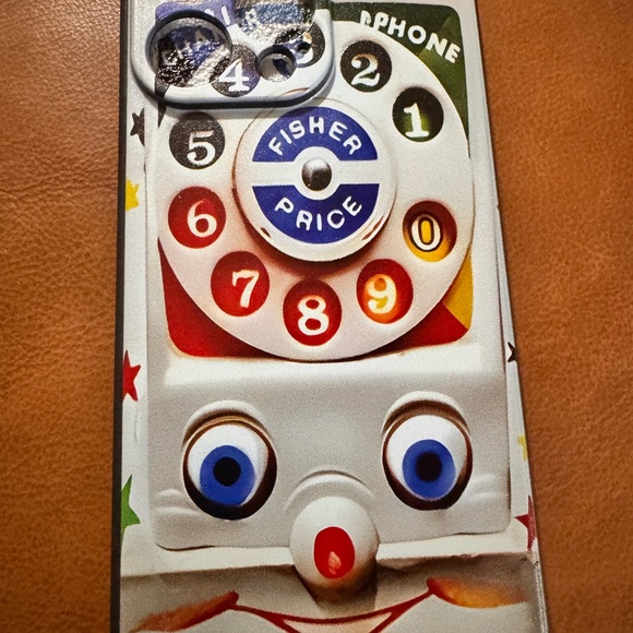 Fisher-Price Retro Toy Phone Case with Red and Blue Accents - Picture 1 of 1